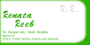 renata reeb business card